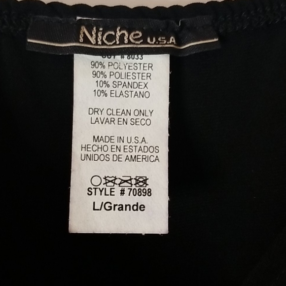 NICHE USA Spaghetti Strap Dress - Black Lavender - Picture 8 of 9